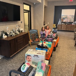 a December give away with toys